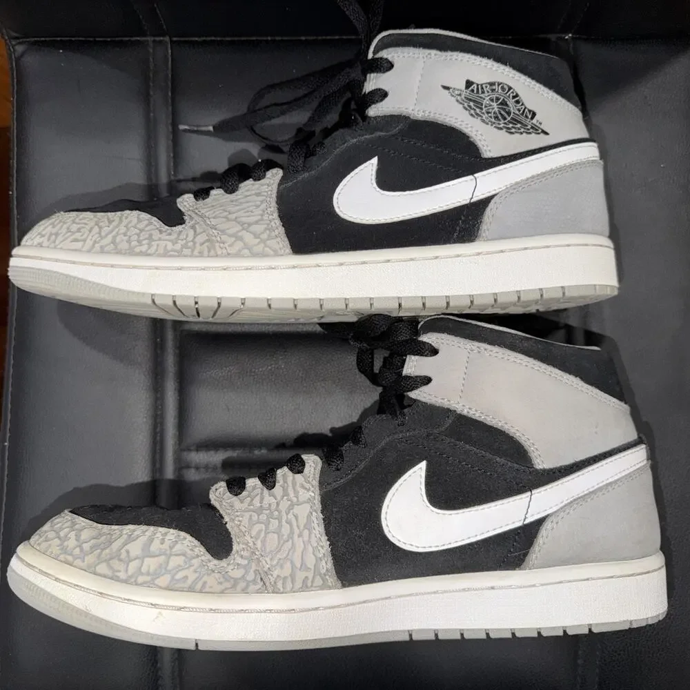 Air Jordan 1 Mid SE Elephant Toe Sneakers Men 10